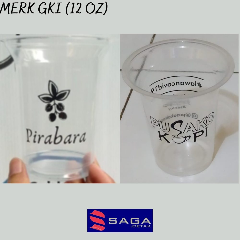 Jual Sablon Cup Plastik Printing Gelas Plastic Cup Merk Gki Sablon