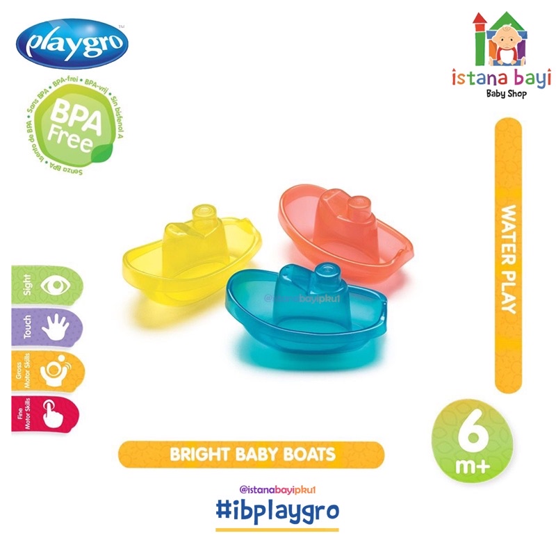 Playgro Bright Baby Boats - Mainan Bayi