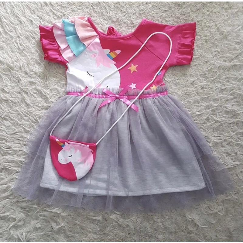 baju bayi perempuan dress 0 6 bulan baby girls tas cewek lucu murah