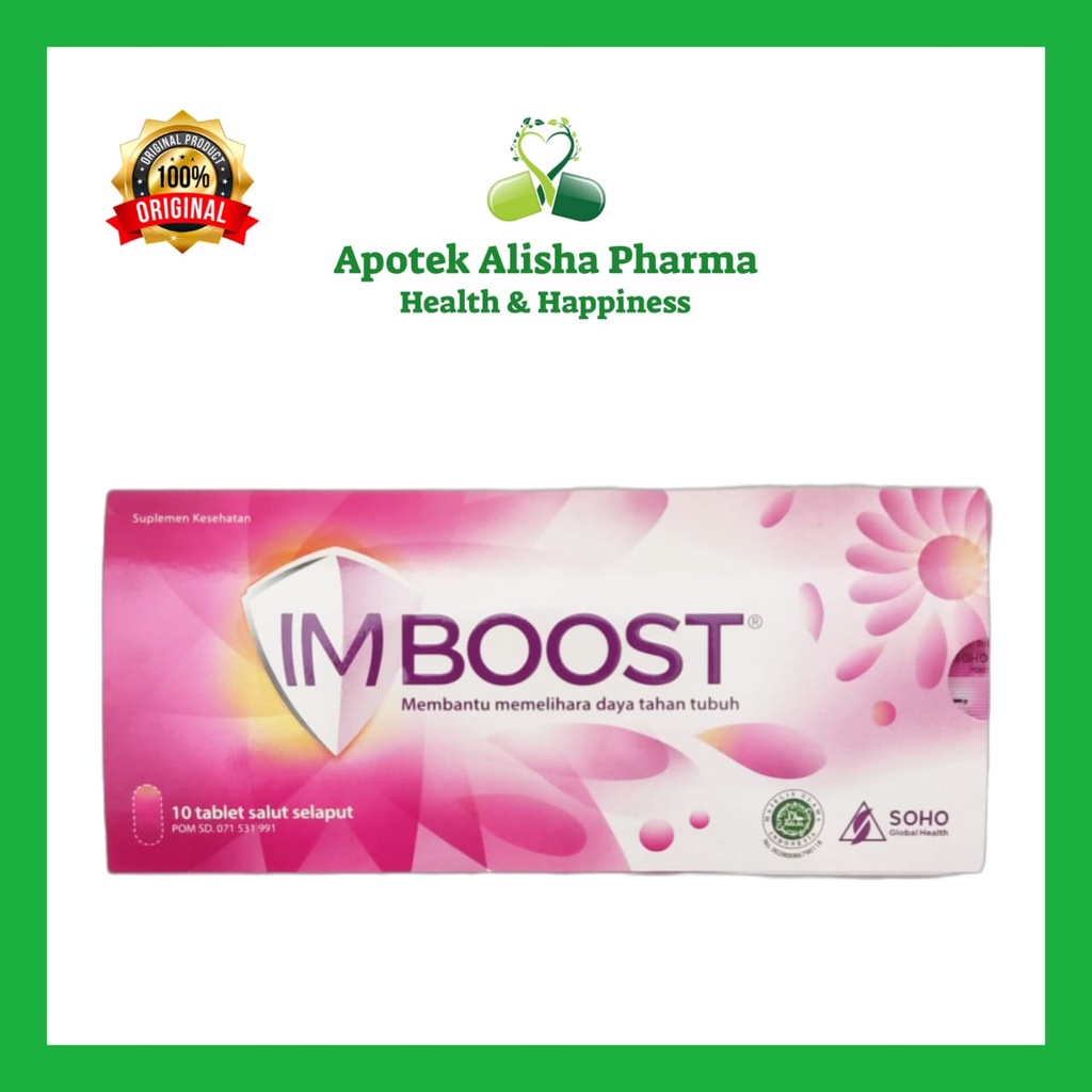 IMBOOST / IMBOOST FORCE Strip 10 Tablet  - Imbost Tablet / Imbost Force Tablet / Suplemen / Vitamin Daya Tahan Tubuh / Tidak Mudah Sakit / Imbos Tablet / Imbus Tablet / Imbos Force / Imbus Force
