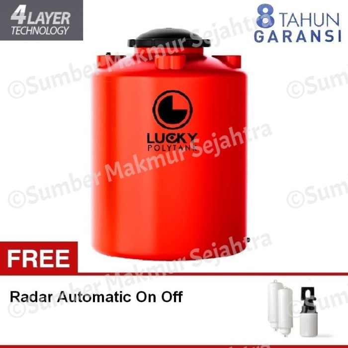 solusi Tangki air / Tandon / Toren Lucky Polytank 1100 Liter Berkualitas