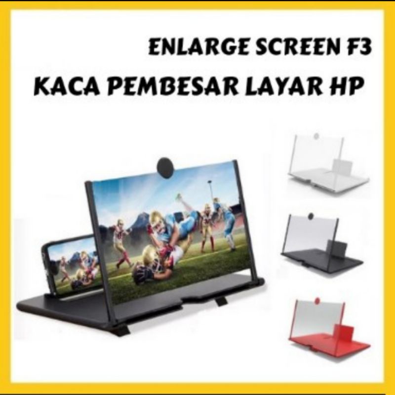 Kaca Pembesar Layar HP 3D - Kaca Pembesar HP - Pembesar Layar HP 3D - Kaca Screen HP F3 - Pembesar L