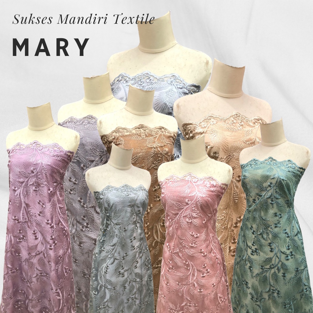 [MARY] Brokat Brukat Tile Premium Mewah Warna Hijau Emas Silver Biru Pink Ungu Lilac | Harga ½ meter