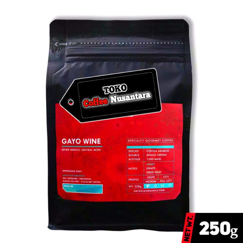 

Kopi Arabika 250 Gram Gayo Wine | Coffee Nusantara