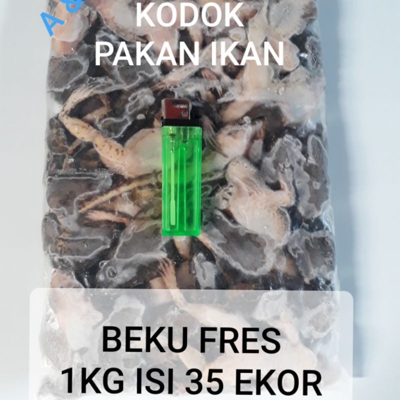 kodok beku katak beku pakan ikan 1000gram