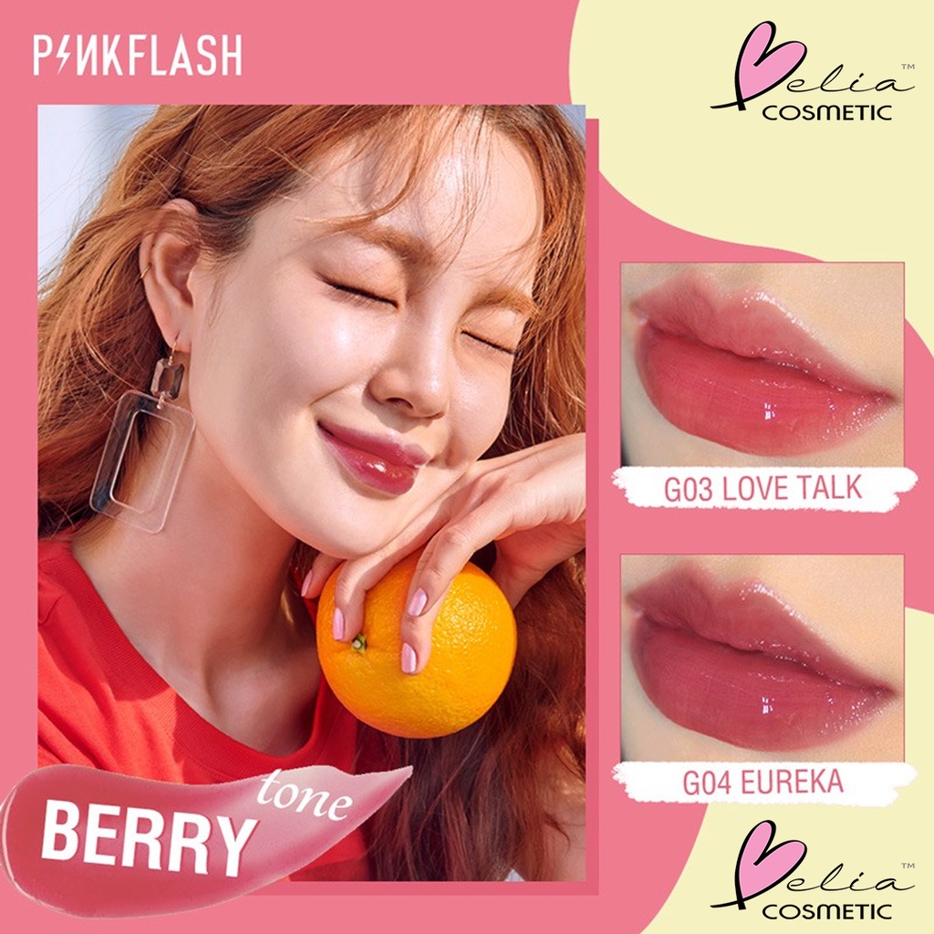 ❤ BELIA ❤ PINKFLASH Lasting Glossy Lipgloss | Lip Gloss | Pink Flash | BPOM PF-L02