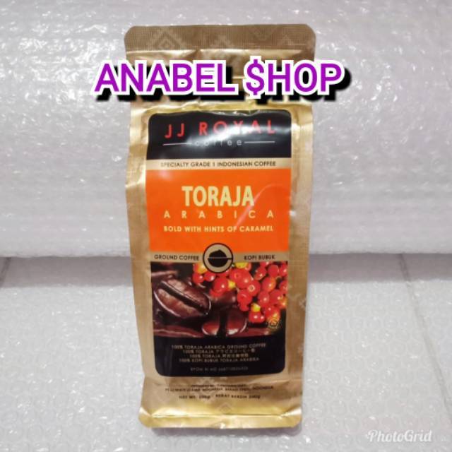 

JJ ROYAL TORAJA ARABICA GROUND COFFEE KOPI BUBUK ARABIKA