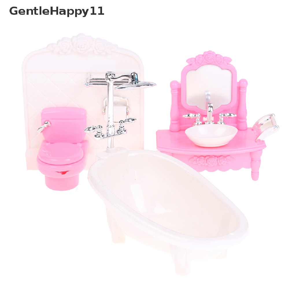 Gentlehappy Mainan Simulasi Bathtub / Wastafel / Toilet Untuk Aksesoris Rumah Boneka