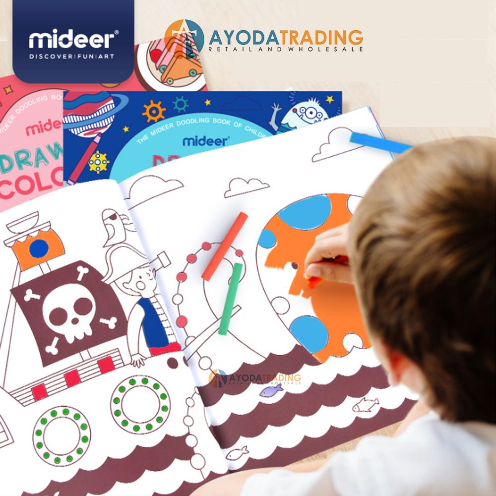 Mideer Drawing Coloring Book Hadiah Kado