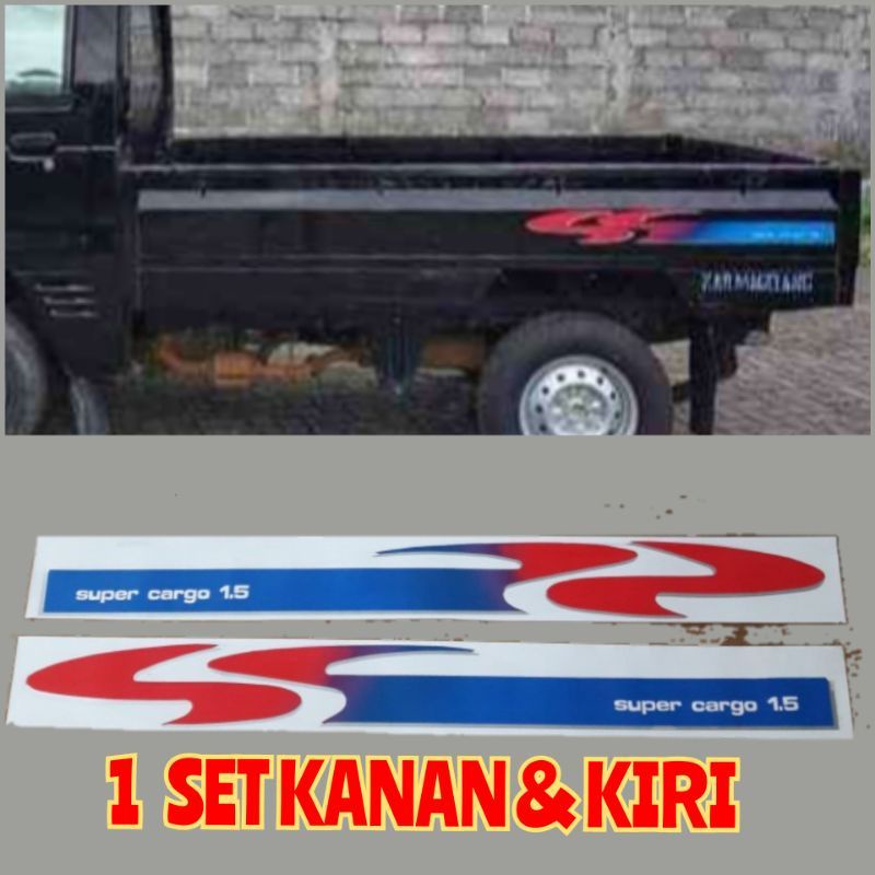 stiker orisinil pickup cary 1,5 los bak super cargo