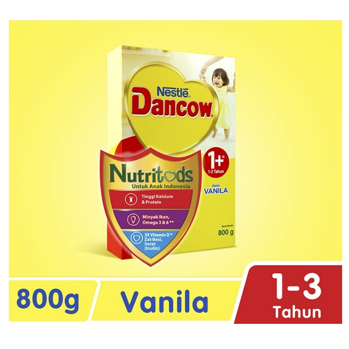Susu Dancow 1+ 3+ 5+ Vanilla, Madu, Coklat 800gr