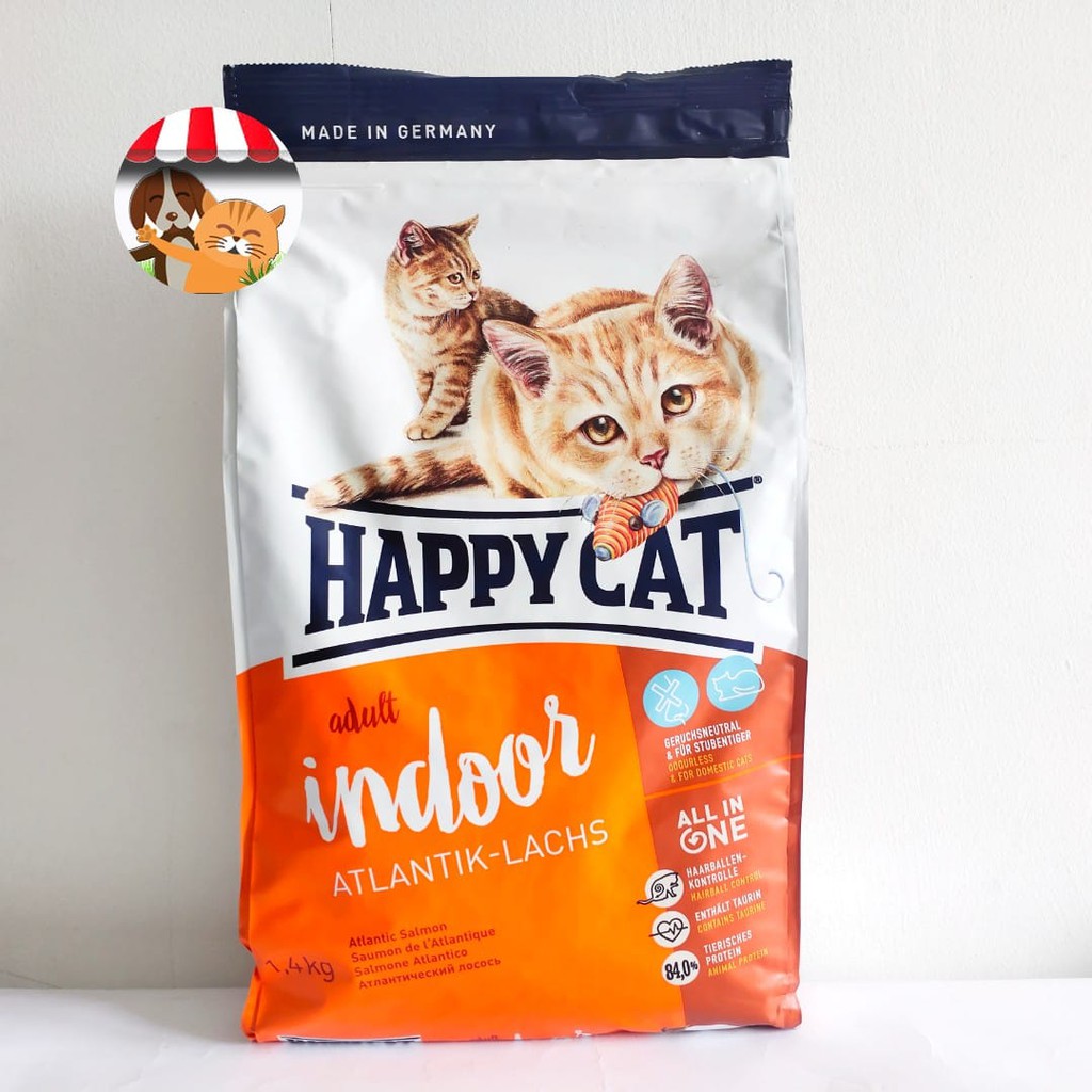 Happy Cat Atlantik Salmon Indoor Formula - Makanan Kucing Premium