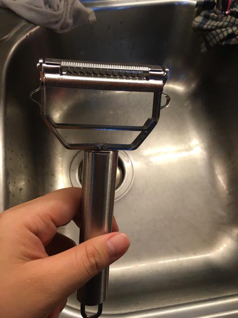 Whid Pengupas Buah / Sayur Fungsi Ganda Bahan Stainless Steel