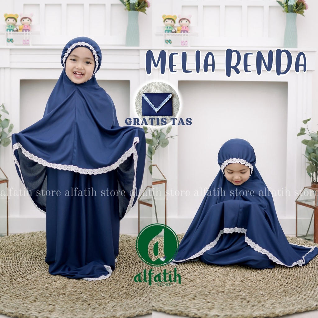 MUKENA ANAK MELIA TRAVELING MUKENAH ANAK 5 TAHUN SAMPAI 8 TAHUN Mukena Bali Anak Mukena Traveling Anak Polos Renda Fashion Muslim Anak Mukena Anak-Anak Terbaru