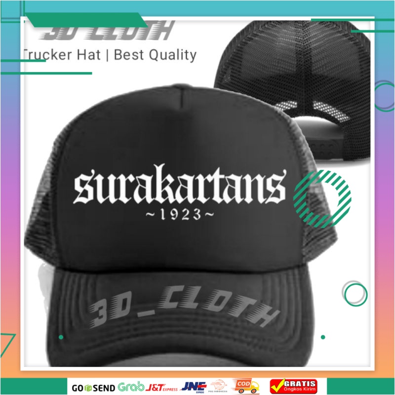 Topi SURAKARTANS 1923 Persis Solo Trucker Jaring - Topi PASOEPATI, SAMBERNYAWA
