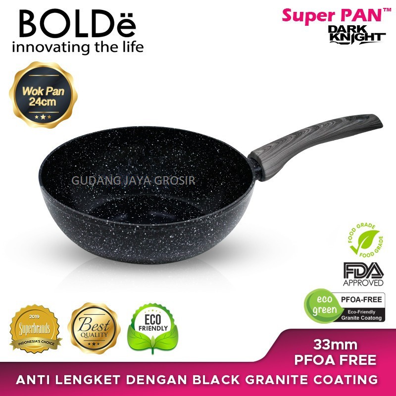 BOLDe SuperPAN WOK ( WAJAN ) 24 cm, Granite Series - Beige