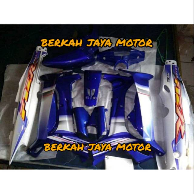 COVER BODY FULL SET BAGIAN HALUS YAMAHA FIZR/F1ZR FULL CLUTCH BIRU PUTIH