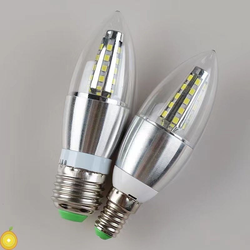 Lampu Candle Led Bohlam Smd 5 Watt E14/E27 Putih Kuning Terang Bagus