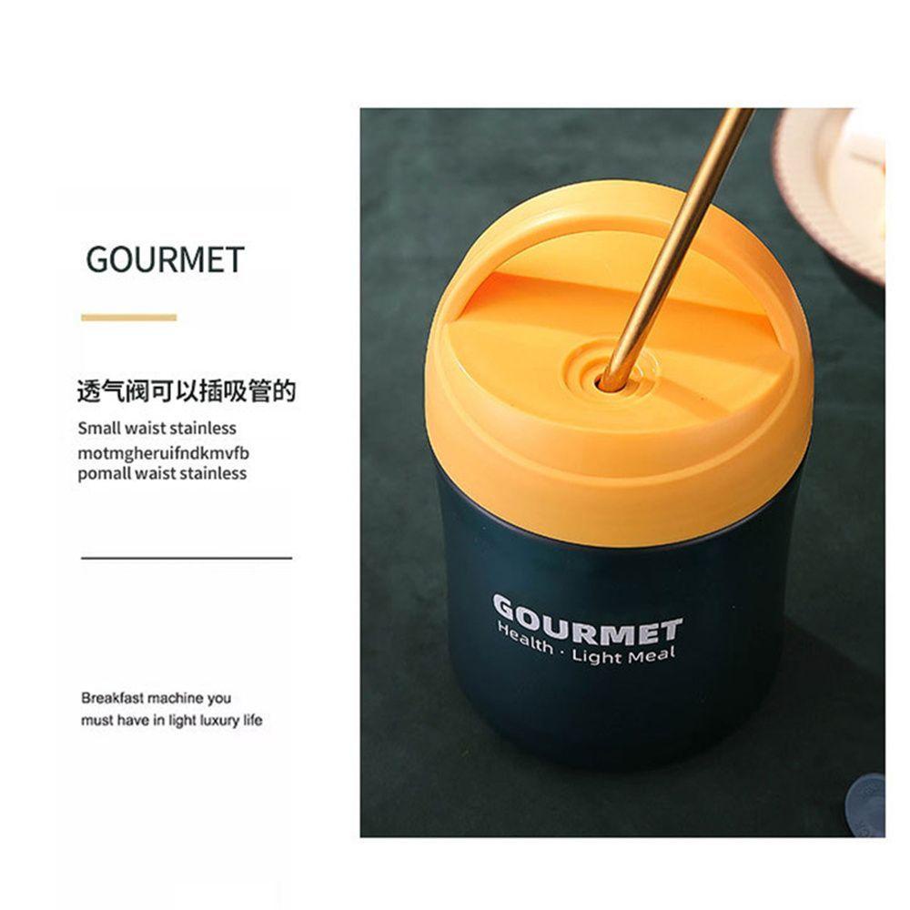 Solighter Vacuum Insulated Soup Jar Work with Handle Soup Alat Panas Sarapan Penyimpanan Cangkir