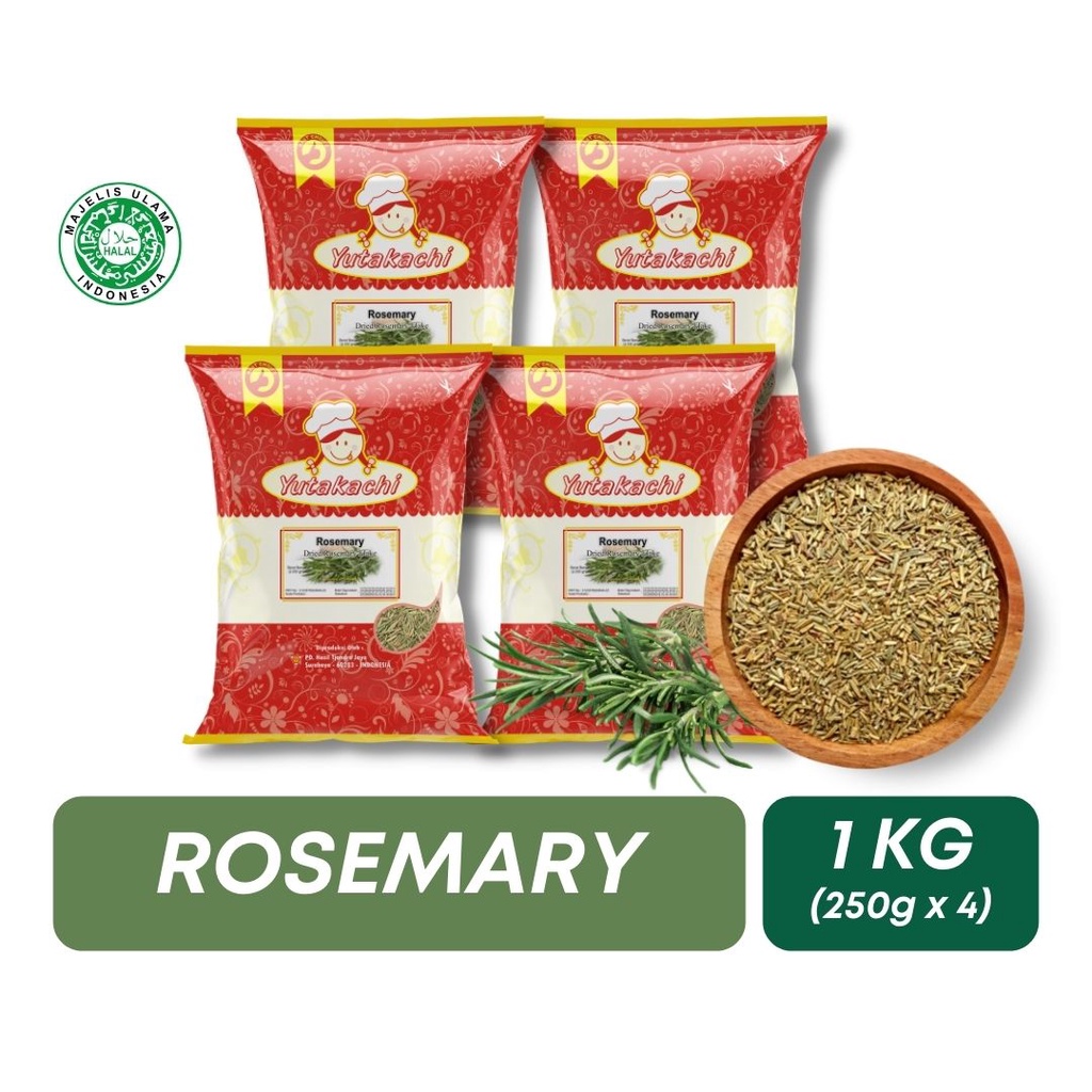 

Yutakachi Rosemary 1Kg ( 4pcs ) @250 Gram / Dried Rosemary / Rosemary Kering / Western Spice / Rempah / Bumbu Kontinental / Pusat Bumbu