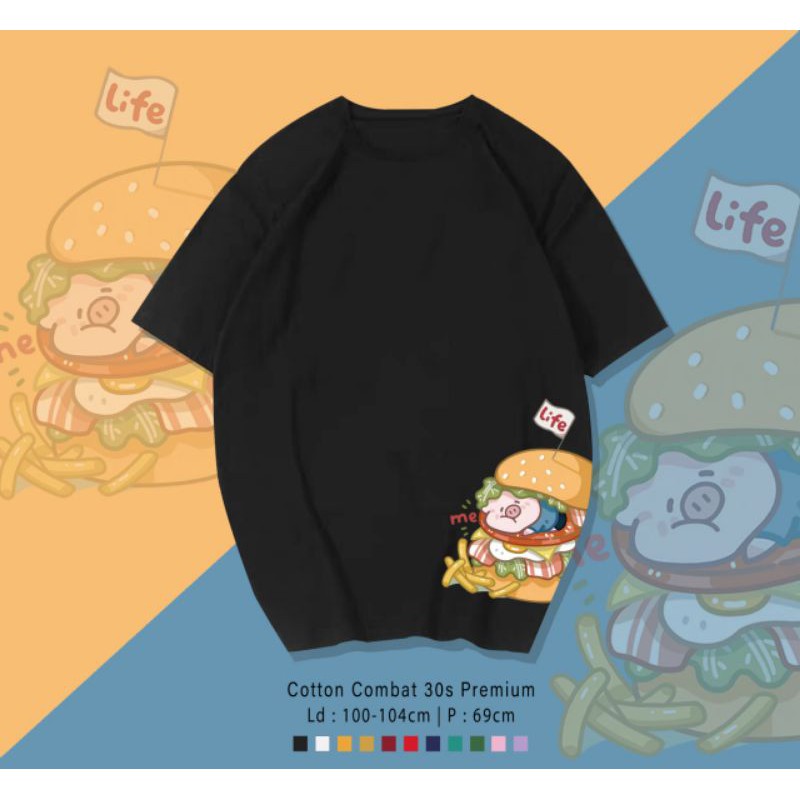 T-SHIRT / TUMBLR KAOS HAMHAM PIG OVERSIZE PREMIUM