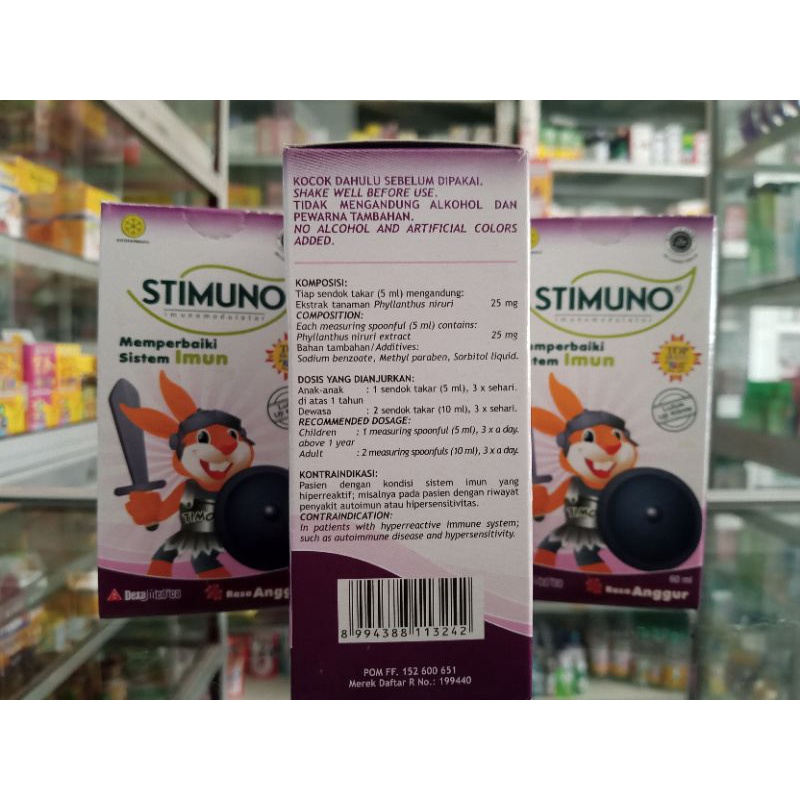 STIMUNO SIRUP 60 ML RASA ANGGUR - ED 07/2024