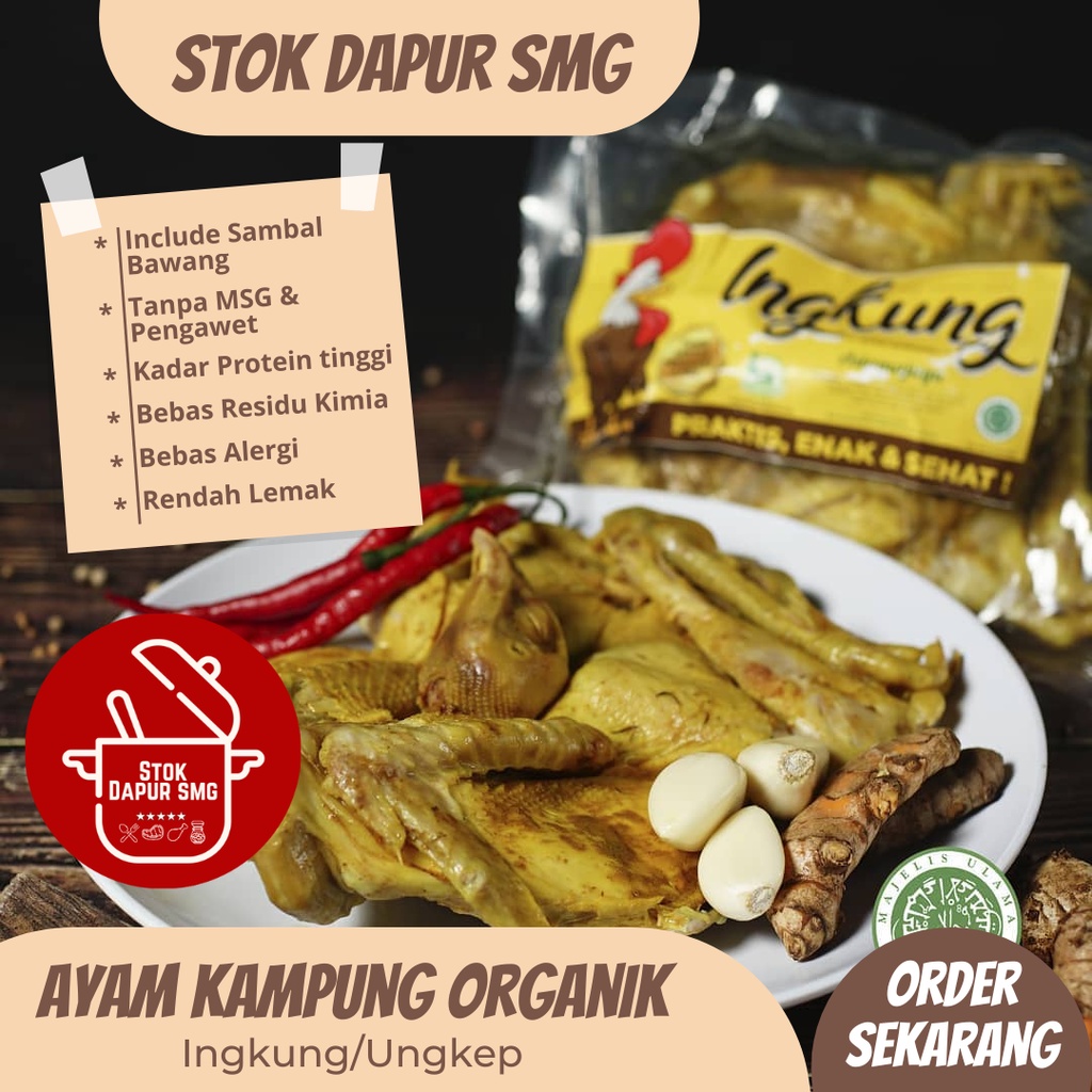 

Astamajaya Ayam Kampung Ungkep/Ingkung Organik Frozen/Beku