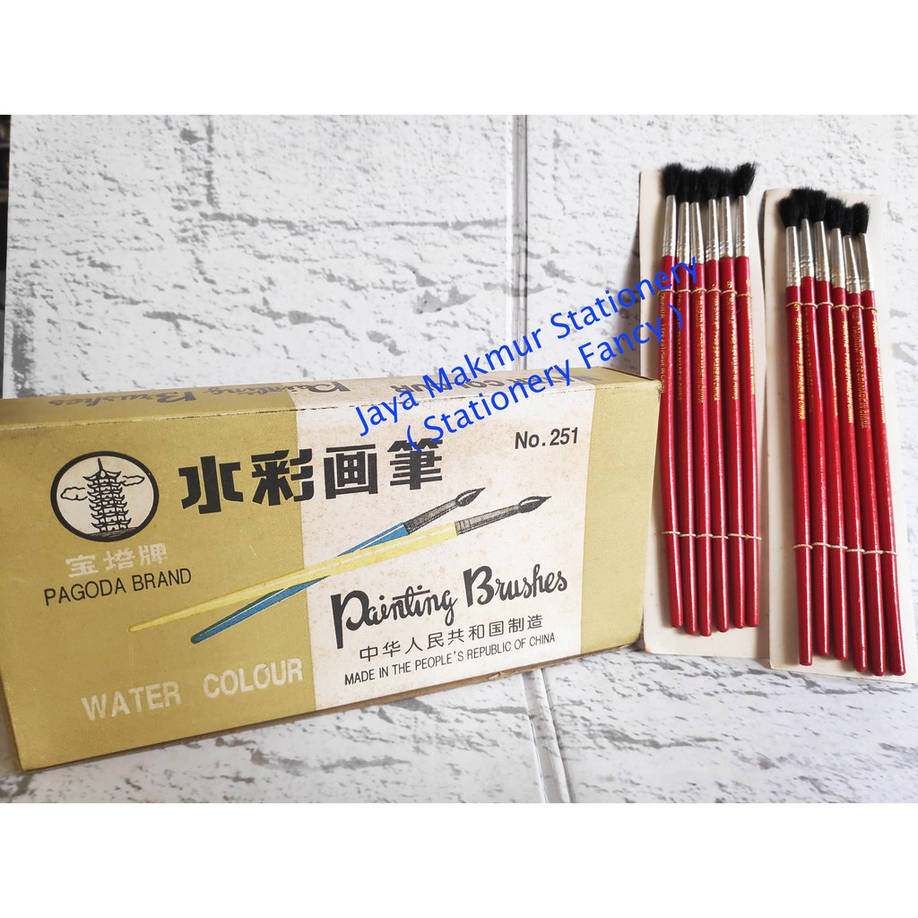 Kuas Lukis Pagoda No. 251 ( 6 pcs )