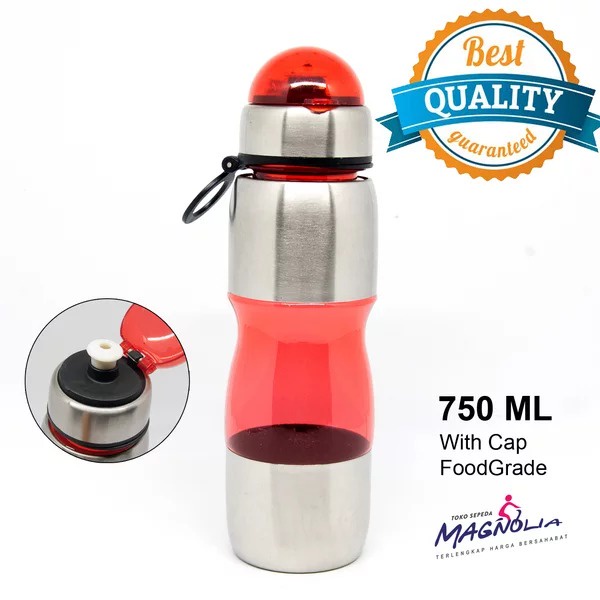 Botol Minum Sepeda Alloy Plus H-Grade PVC Ontelio 3 Warna 650ml