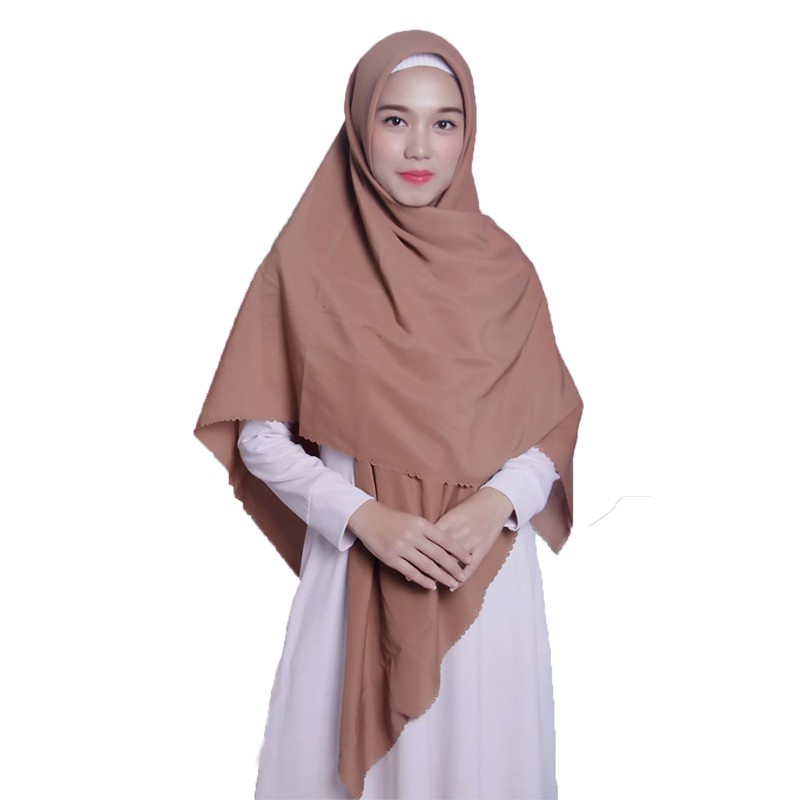 Segiempat Wolfis 150 x 150/ Jilbab Wolpeach/ Segi empat Jumbo