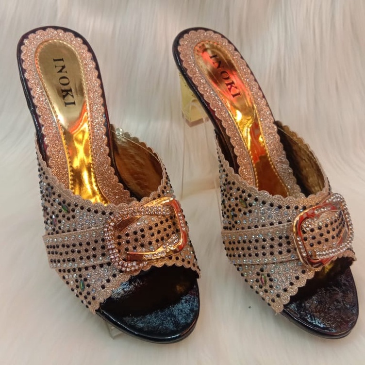 SENDAL PESTA KONDANGAN wanita HIGH HEELS CUSTOM UKURAN BESAR BIG SIZE JUMBO HAK 5 CM SIZE 41 42