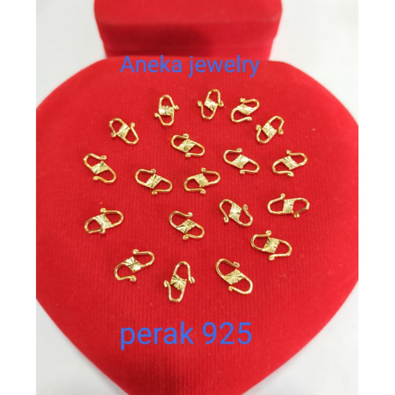 Kokot S, perak 925, silver dan gold, untuk kalung 2,3,4,5 gram, 25000/gram