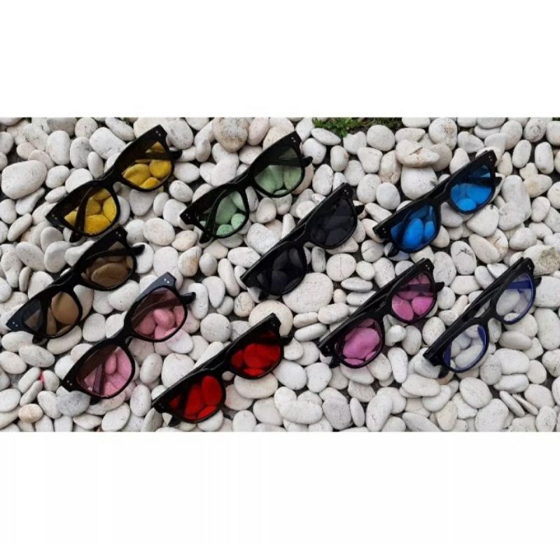 Kastamanwatch - KM02 Kacamata Candy Color Pria/Wanita Sunglasses Fashion Korea Kacamata Hitam kacamata hitam pria wanita gaya trendy korean fashion