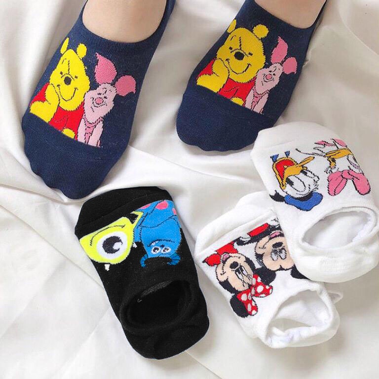 DISNEY - Kaos Kaki Pendek Invisible Setelapak Kaki/ Kaos Kaki Tumit Dewasa Wanita