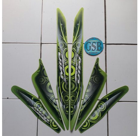 stiker striping motor mio sporty 2011 hijau