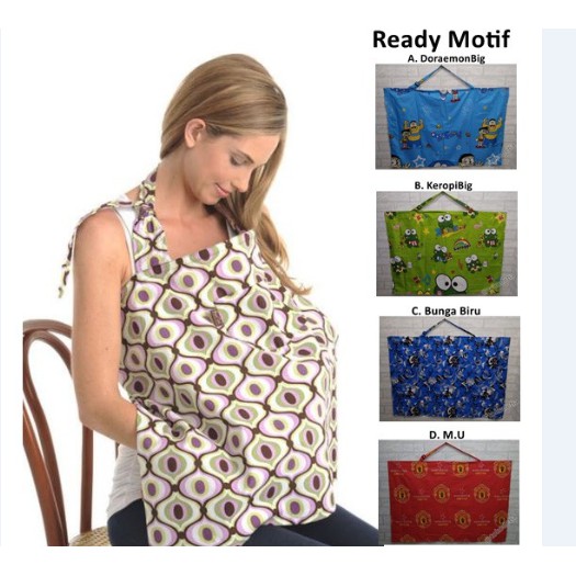 APRON BABY Celemek Menyusui Ibu / Nursing Cover / Kain Penutup ASI
