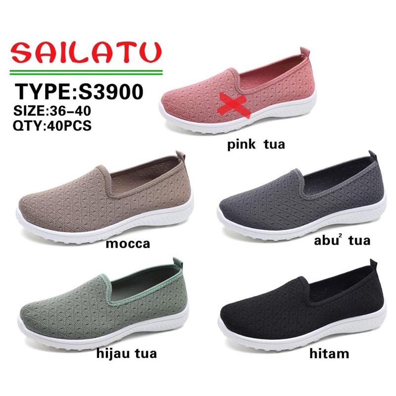 SEPATU RAJUT SUPER LENTUR SEPATU WANITA RAJUT SAILATU SEPATU RAJUT WANITA S3900