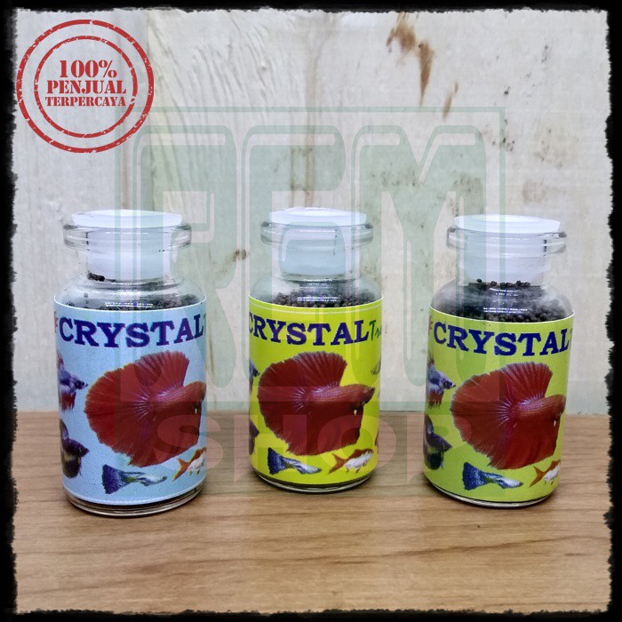 makanan pakan ikan cupang hias aquascape kristal crystal murah