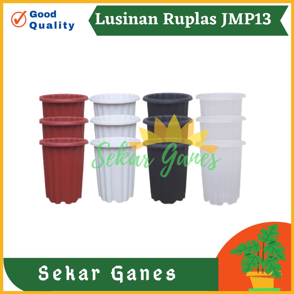 Sekarganes Lusinan 12pcs Pot Ruplas JMP 13 Putih Bening Transparan Hitam Merah Bata Merah Coklat Terracota Terracotta Mirip Pot Yogap Ypt 10 13 15 Putih Coklat Merah Bata Bening Transparan Pot Yogap 17 18 19 Pot Yogap Murah Pot Bunga Tinggi Pirus