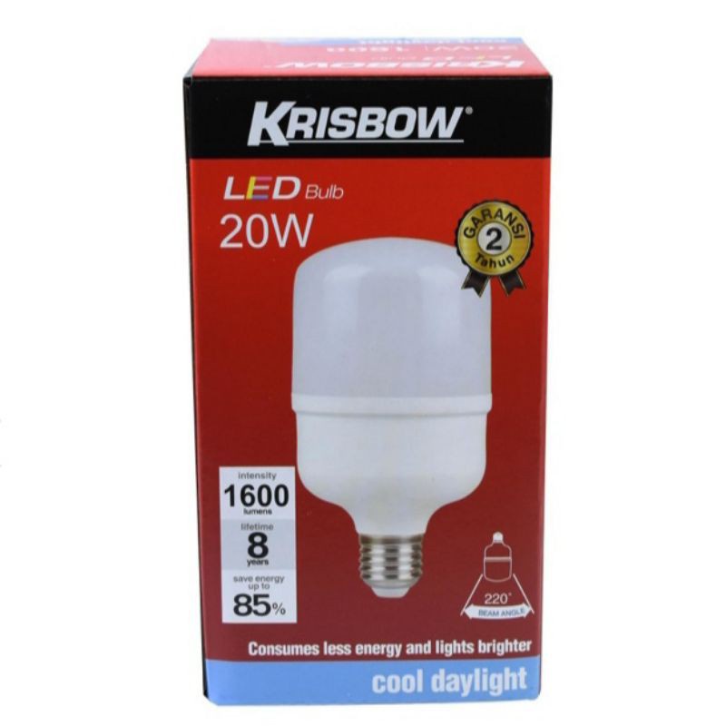Krisbow Lampu Led High Power 20 watt - Cool Daylight