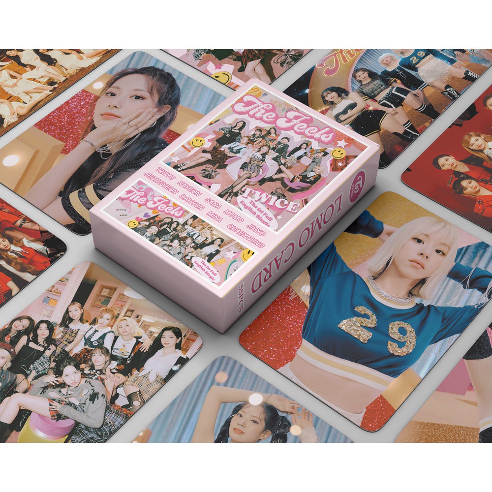 55pcs/box TWICE photocards 2022 TWICE4 The Feels Formula of Love Taste of Love Lomo Card HD Photo Card