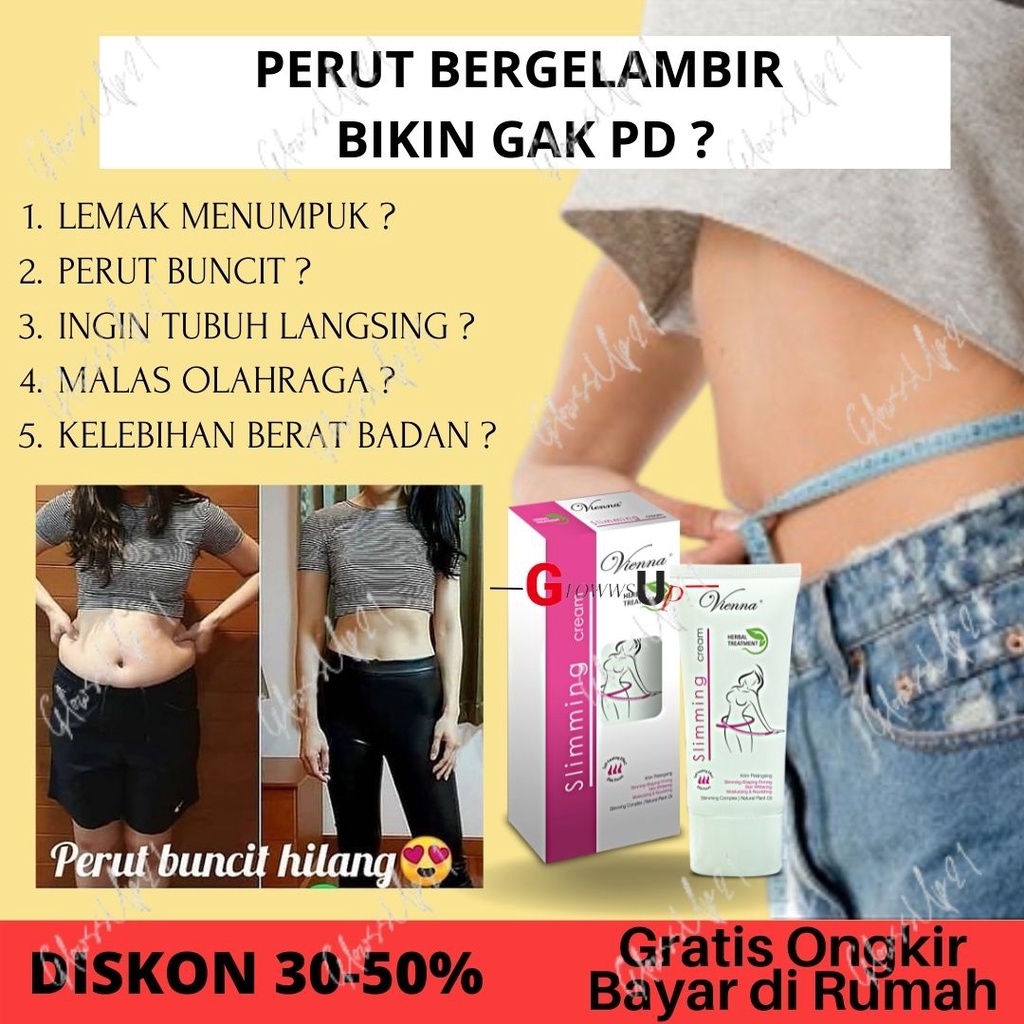 PELANGSING CREAM HERBAL PELANGSING VIENNA SLIMMING BODY TREATMENT CREAM BPOM - SLIMMING CREAM VIENNA