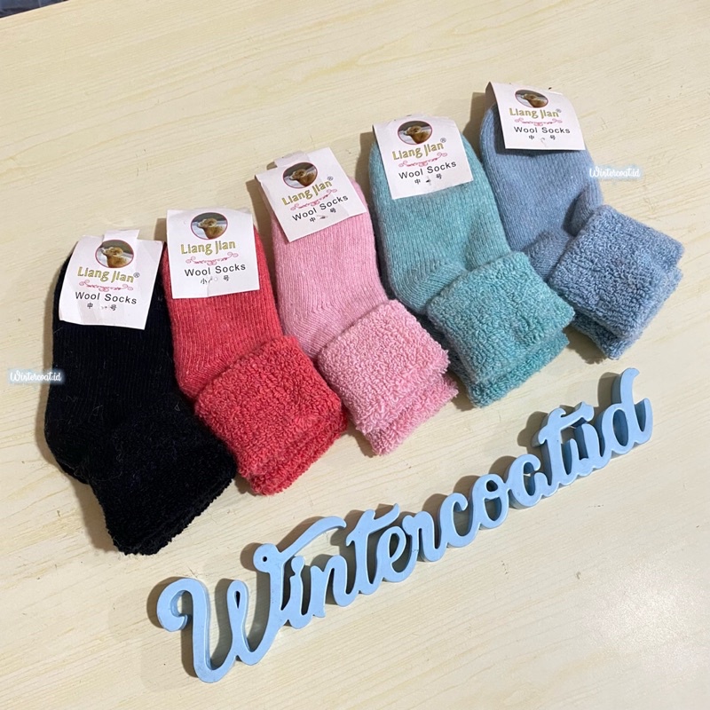 READY INDONESIA Kaos kaki musim dingin bulu wool domba anak bayi baby kids children winter socks