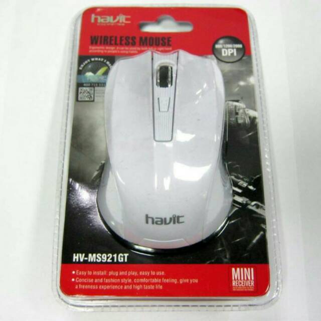 Mouse Wireless Havit HV-MS921GT (WHITE)