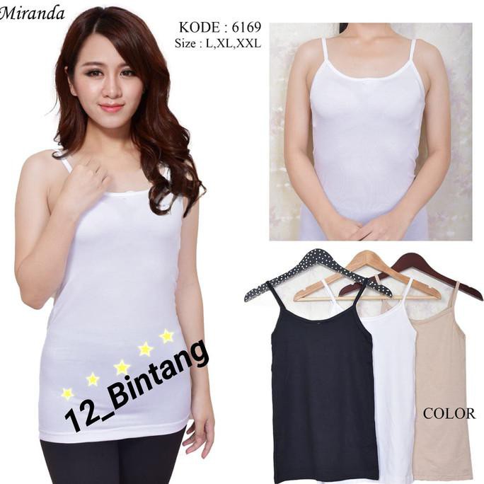 Promo Tahun Baru Tengtop Miranda Tali Kecil - Putih, L