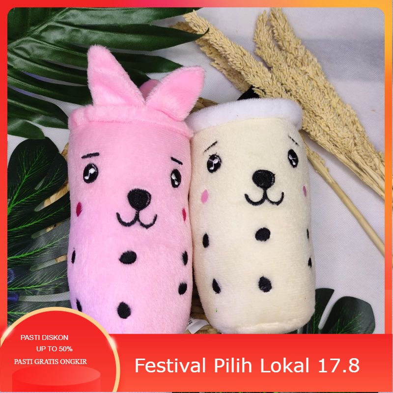 Boba mini / boneka boba milk , boneka boba mini / boneka boba kecil termurah ukuran 14-17 cm, boba k