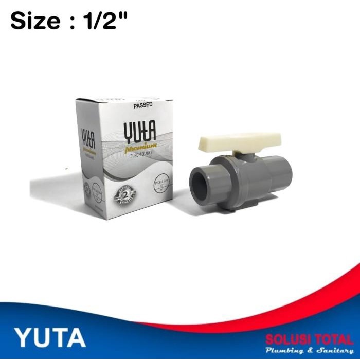 Ball Valve Pvc 1/2 Inch Yuta Stop Kran 1/2" Yuta