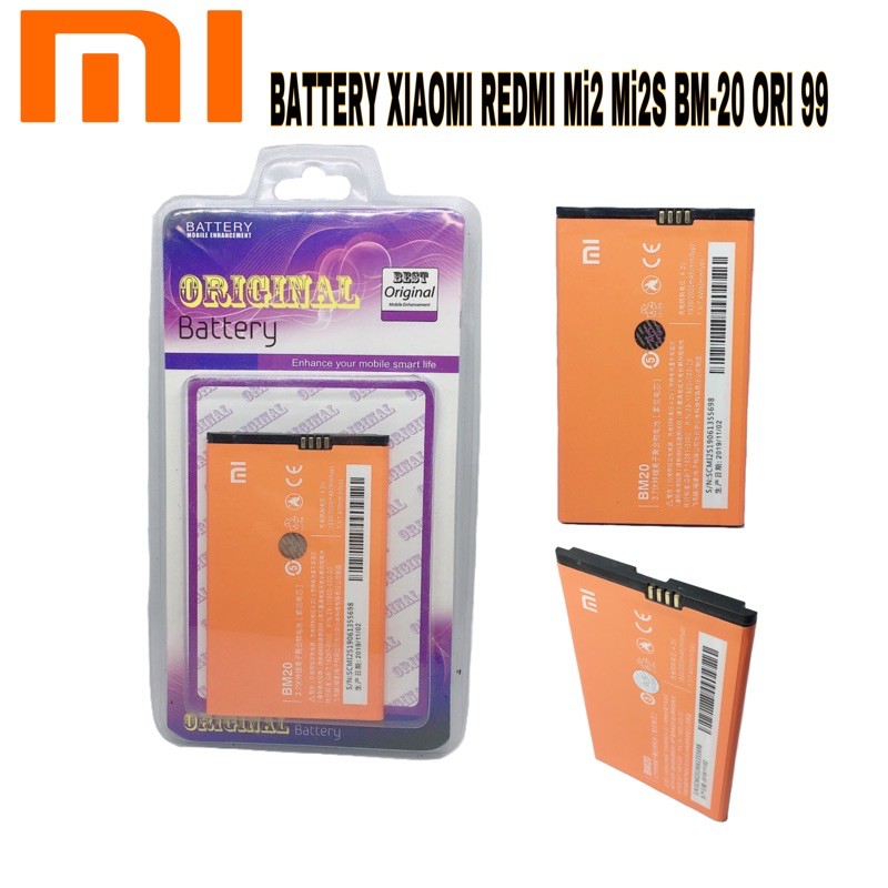 BATTERY BATERAI XIAOMI REDMI Mi2 Mi2S BM-20 BM20 ORIGINAL 99