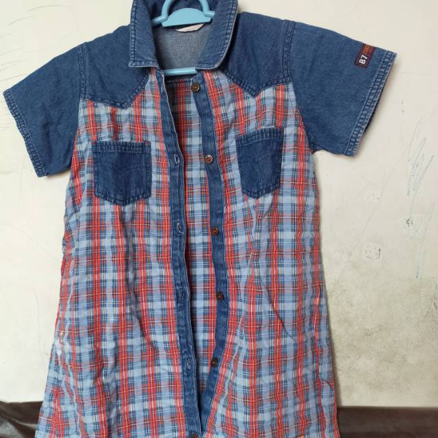 Kemeja kotak mix Levis kece  branded preloved/bekas/second