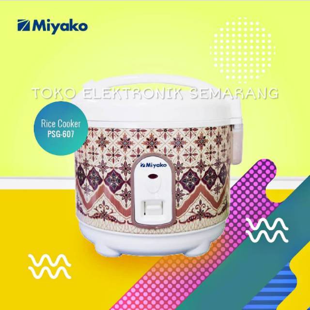 RICE COOKER MIYAKO PSG 607 MINI KECIL 0.6L PENANAK NASI MEMASAK NASI TIDAK BISA MENGHANGATKAN